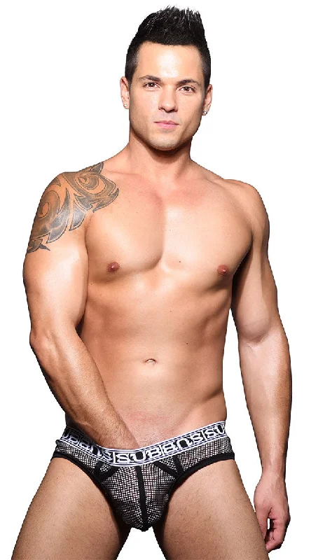 seamless anti - bacteria women briefs for daily wearMen's Sub Mesh Brief