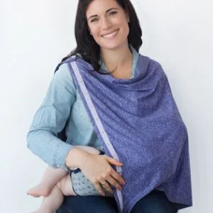 plunge bras for low cut topsNuroo Nursing Scarf Purple