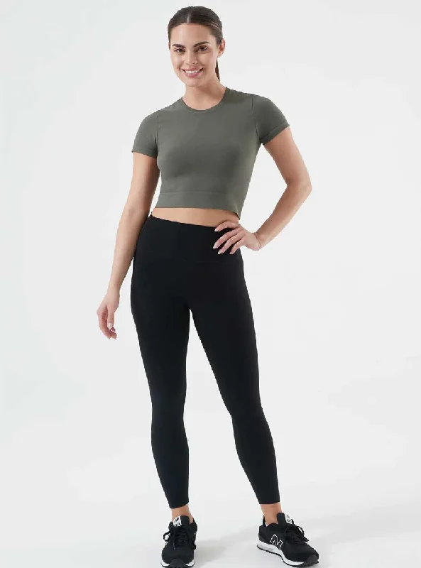 NUX Active Women's Our Favorite Crop Top - Evergreen Green