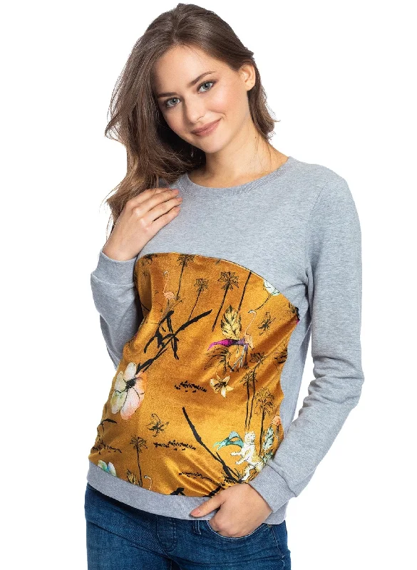 padded bras for added volumeSanta Monica Maternity & Nursing Top - Golden Jungle