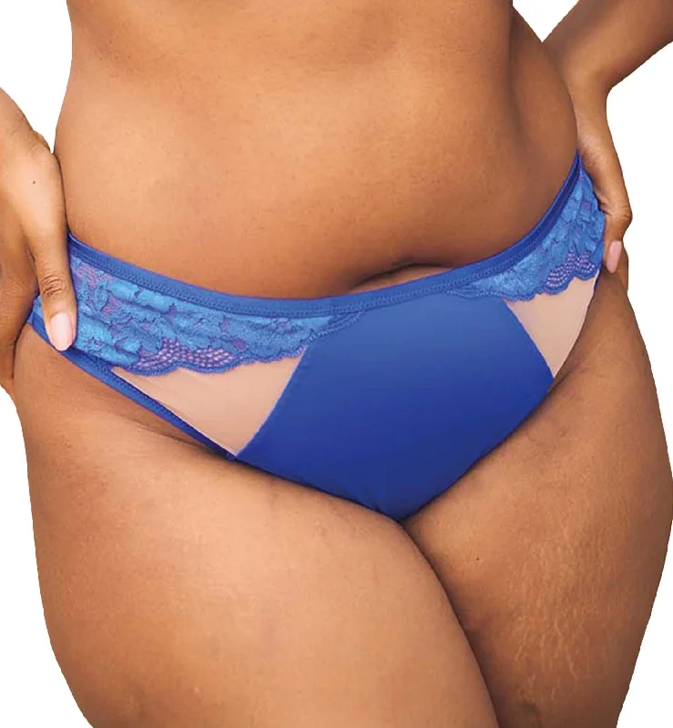 Sculptresse by Panache Josephine High Leg Brief (10852) - Cobalt/Latte