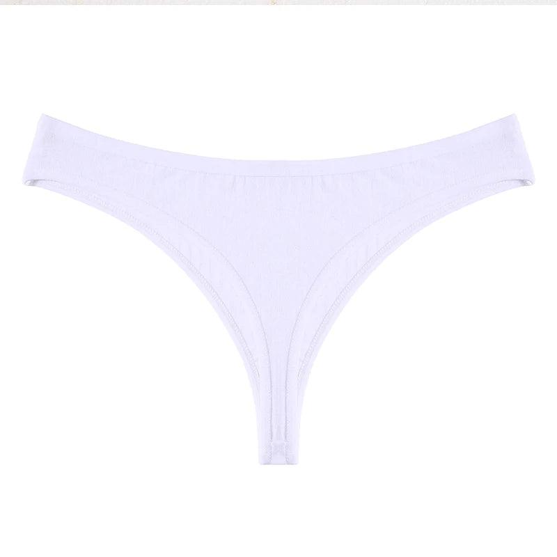 babydoll women sexy lingerie for romanceSexy Cotton White Low Waist Thong