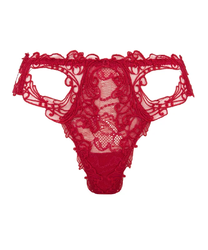 beaded women sexy lingerie designsSoir de Venise Rouge Sexy Thong