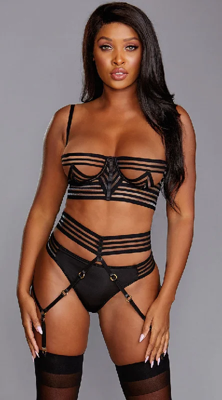 sports bras for high impact workoutsStripe A Pose Bra Set