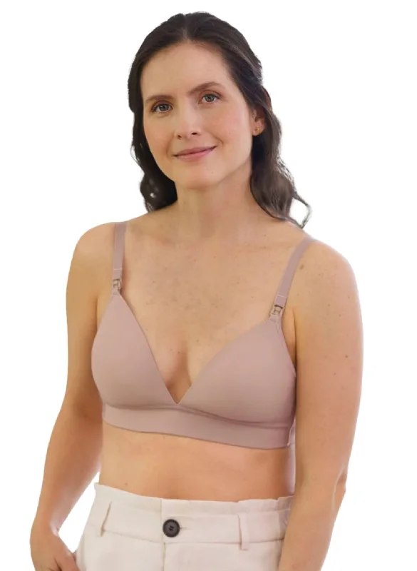 moisture wicking sleep bras for hot sleepersSuper-soft Clip Cup Nursing Bra - Rosewood