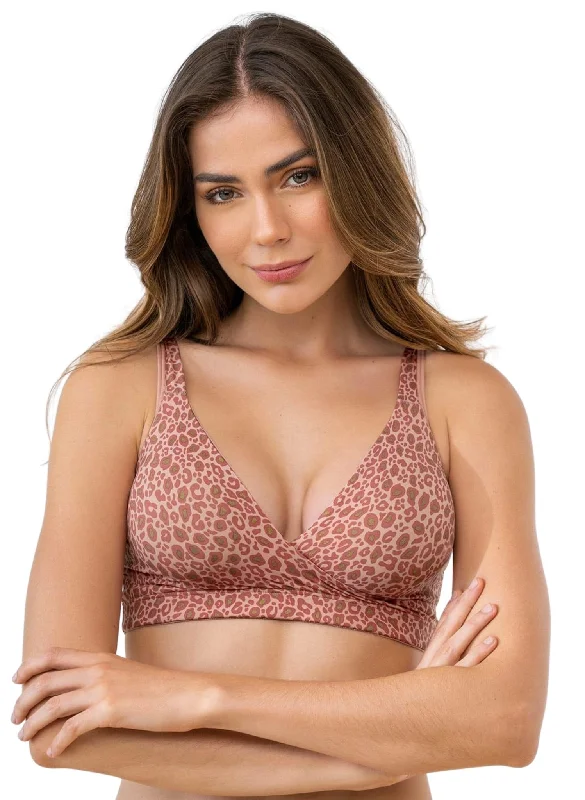 moisture wicking convertible brasSupersoft Crossover Seamless Maternity & Nursing Sleep Bra - Pink Print moisture wicking convertible brasSupersoft Crossover Seamless Maternity & Nursing Sleep Bra - Pink Print
