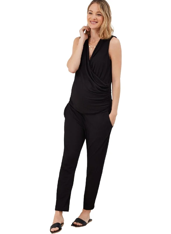 supportive underwire bras for large bustsZoey Maternity Jumpsuit