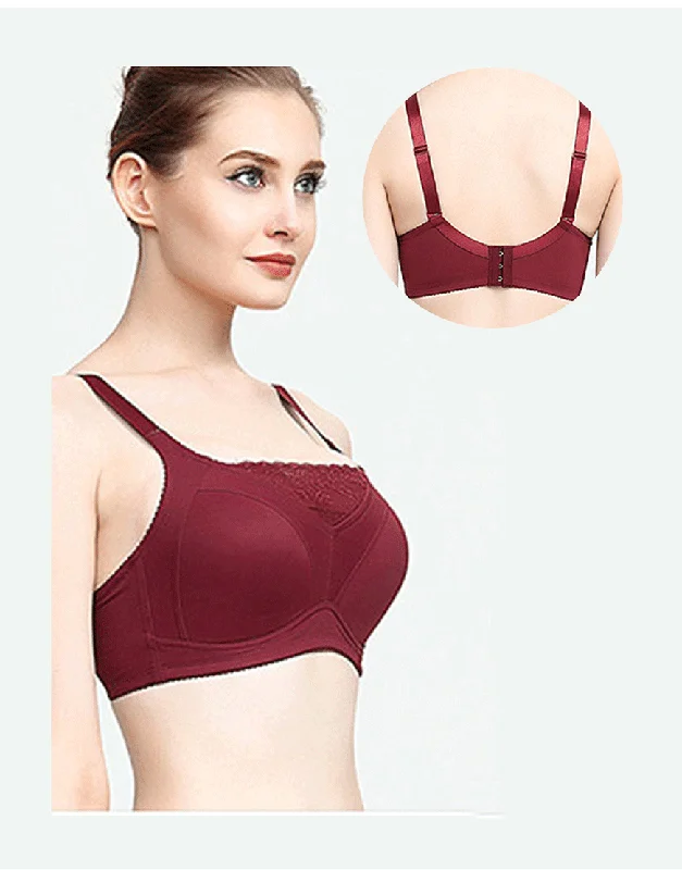 plunge t - shirt bras for a sleek appearancePOST SURGICAL BRA WITH POCKET & TOUCH OF LACE-MAROON plunge t - shirt bras for a sleek appearancePOST SURGICAL BRA WITH POCKET & TOUCH OF LACE-MAROON