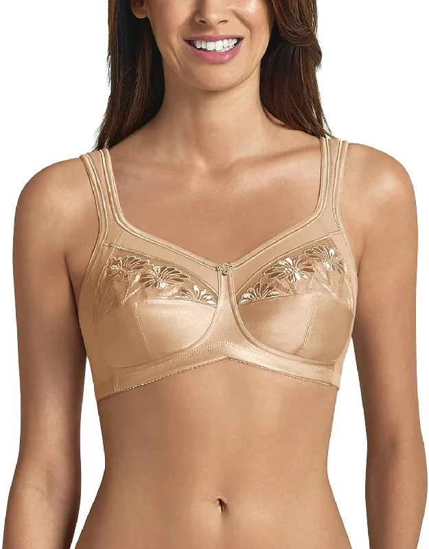 Bra with a smooth fabric for a sleek and comfortable feel​ Anita #5349 Embroidered Soft Cup Bra with Pockets