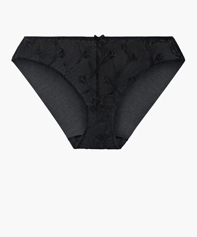 Bra with a plus - size underwire for enhanced support Aubade Softessence Brazilian Brief in Black Bra with a plus - size underwire for enhanced support Aubade Softessence Brazilian Brief in Black