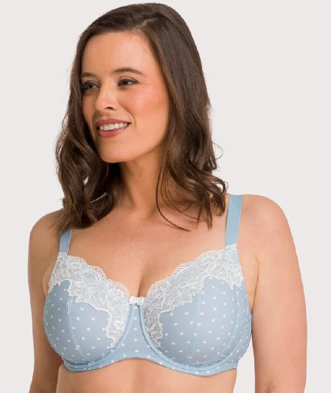 seamless sports bras for minimal chafingAva & Audrey Jacqueline Full Cup Underwired Bra - Blue/Ivory seamless sports bras for minimal chafingAva & Audrey Jacqueline Full Cup Underwired Bra - Blue/Ivory