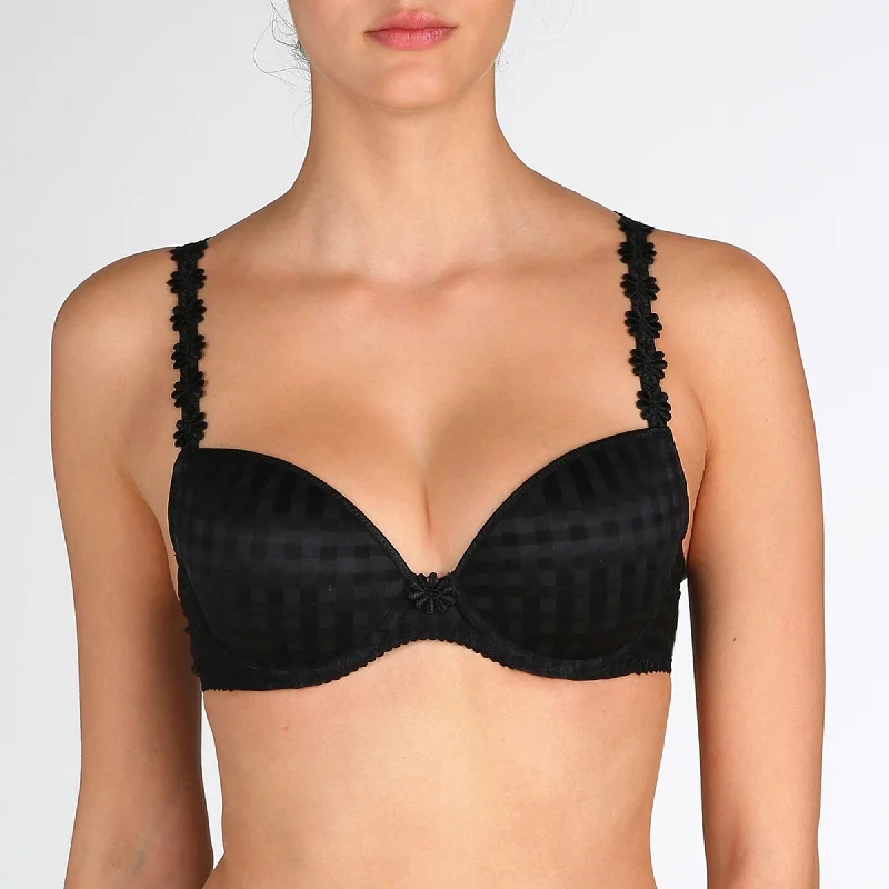 Bra with a memory foam cup for a customized fit Avero Formed Cup Plunge Bra (Black) B-F Bra with a memory foam cup for a customized fit Avero Formed Cup Plunge Bra (Black) B-F