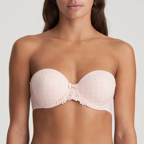 Bra with adjustable hooks for a customized fit Avero STRAPLESS Formed Cup Bra (Pearly Pink) B-E Bra with adjustable hooks for a customized fit Avero STRAPLESS Formed Cup Bra (Pearly Pink) B-E