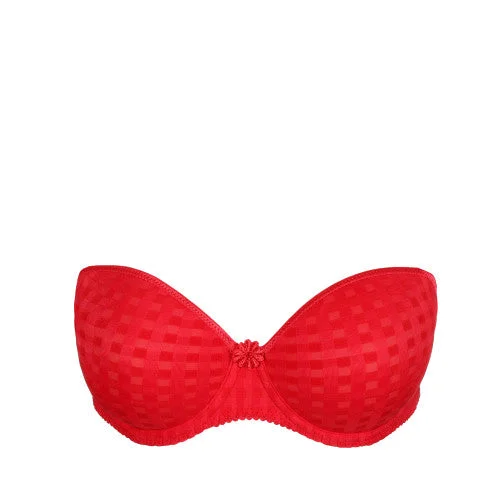 Bra with a contoured cup for a natural - looking shape Avero STRAPLESS Formed Cup Bra (Scarlet) B-E Bra with a contoured cup for a natural - looking shape Avero STRAPLESS Formed Cup Bra (Scarlet) B-E