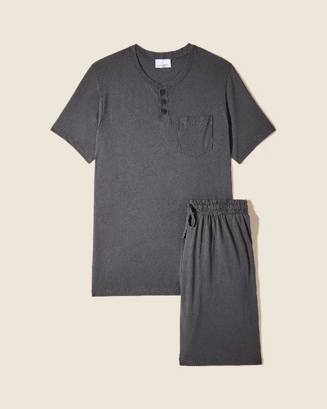 Bra with a plus - size seamless design for a smooth look Men's Crewneck Top & Shorts PJ Set Bra with a plus - size seamless design for a smooth look Men's Crewneck Top & Shorts PJ Set