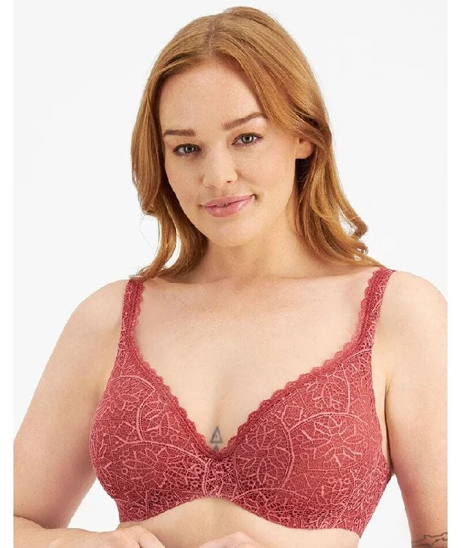 moisture wicking sports bras for sweaty workoutsBerlei Barely There Lace Contour Bra - Copper Rouge moisture wicking sports bras for sweaty workoutsBerlei Barely There Lace Contour Bra - Copper Rouge