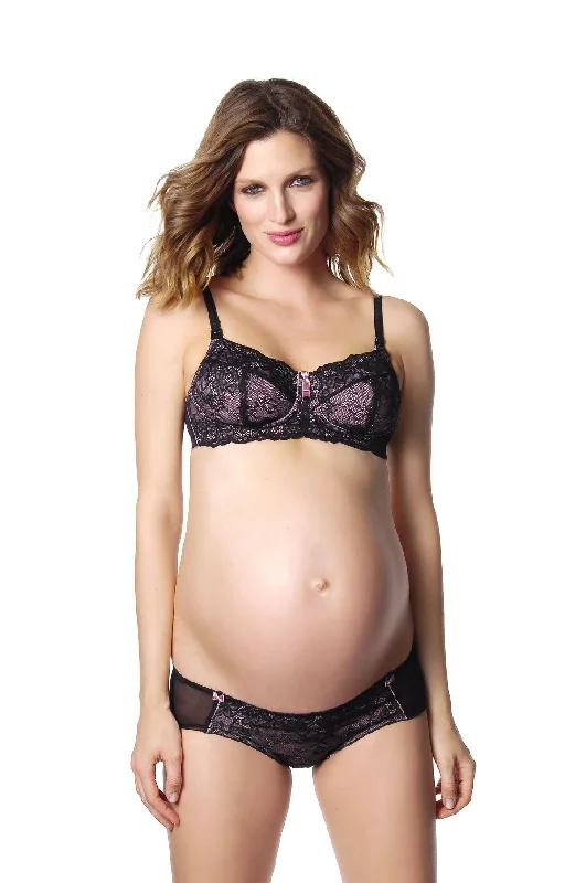 Polyester bras with moisture - wicking properties​ CHIC PINK NURSING BRA