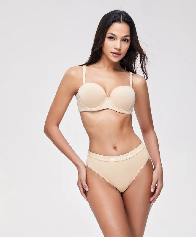Bra with a shiny finish for a glamorous effect​ Collagen Smooth Strapless Bra