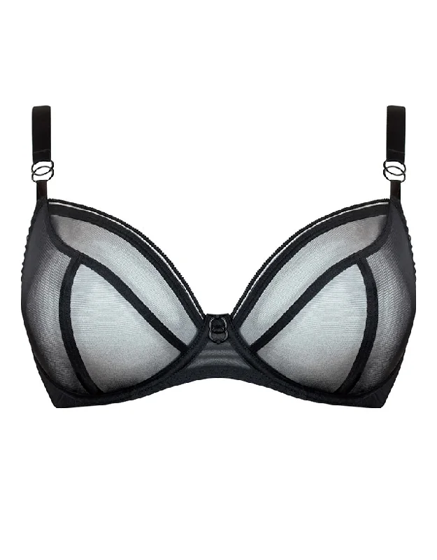 plunge t - shirt bras for a sleek appearanceCurvy Kate Lifestyle Plunge Bra Black