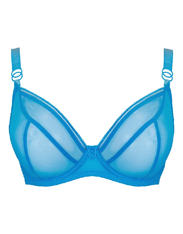 wireless bras for a natural feelCurvy Kate Lifestyle Plunge Bra Capri Blue