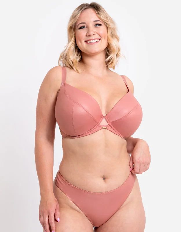 minimizer plus size bras for curvy figuresCurvy Kate Lush Full Plunge Bra Rose Shimmer