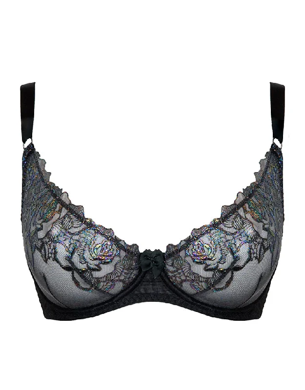 minimizer bras to reduce bust sizeCurvy Kate Stand Out Scooped Plunge Bra Black Sparkle
