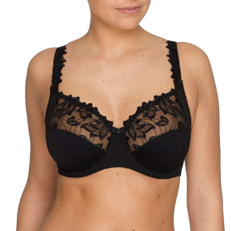 Bra with a quick - drying lining for convenience Deauville Full Cup Bra Underwire (Black) B-J Cup Bra with a quick - drying lining for convenience Deauville Full Cup Bra Underwire (Black) B-J Cup