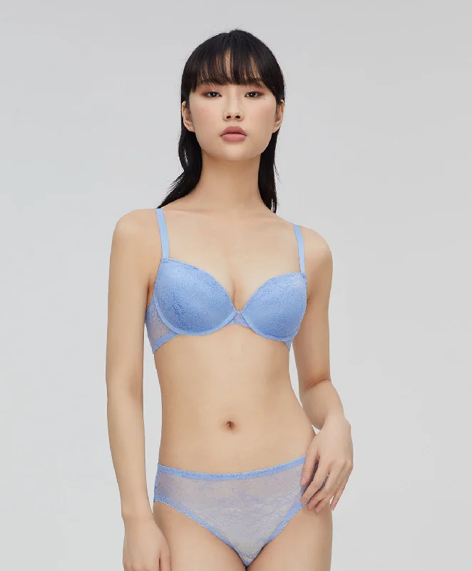 Bra with a textured fabric for added visual interest​ Desert Tropics Lace Demi Bra