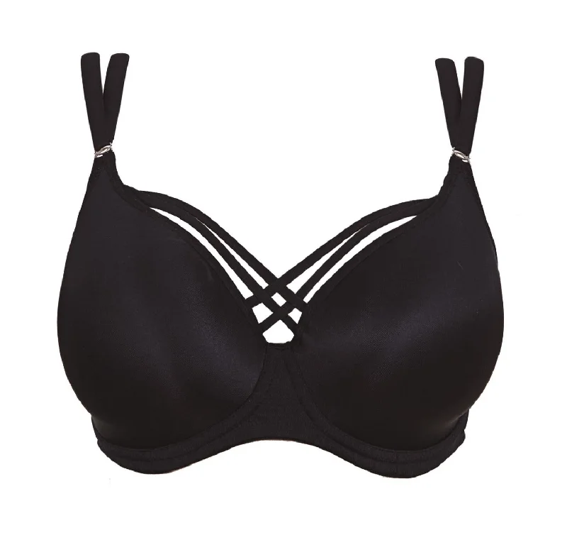 seamless t - shirt bras for everyday wearBijou Flirt Moulded UW Bra BLACK