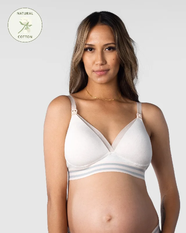 Padded bras to increase cup size and enhance shape​ ELEVATE COTTON SHELL T-SHIRT NURSING BRA - WIREFREE