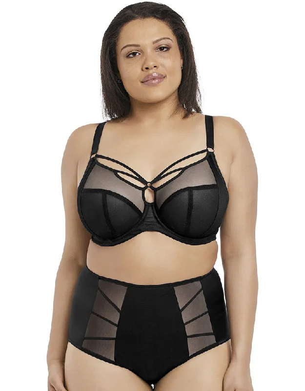 Bra with a quarter - cup design for a very revealing style Elomi Sachi Cage-Front Sexy and Supportive Bra #4350 Bra with a quarter - cup design for a very revealing style Elomi Sachi Cage-Front Sexy and Supportive Bra #4350