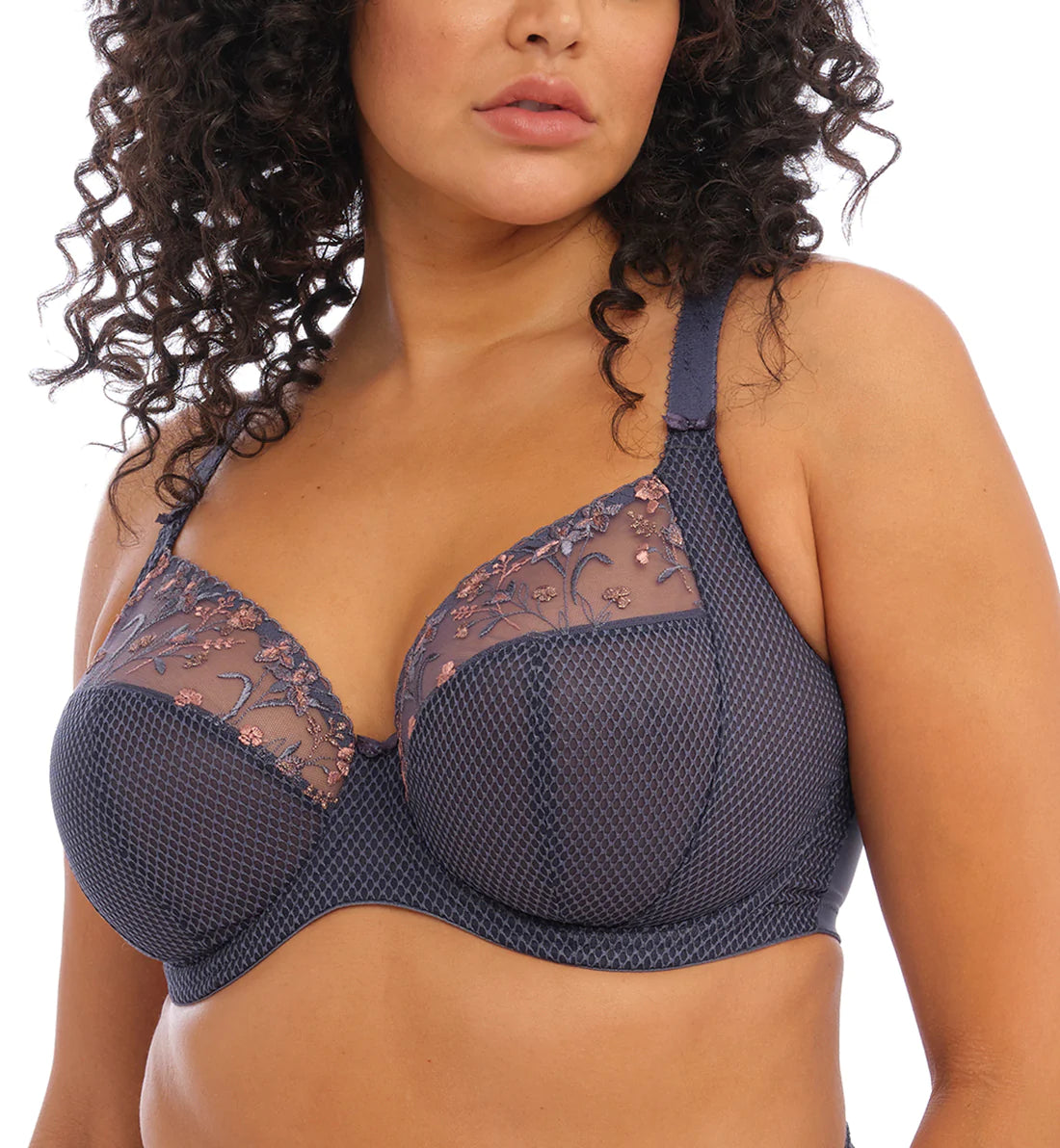 Bra with a plus - size bralette style for a trendy look Elomi Charley Plunge Underwire #4380 Bra with a plus - size bralette style for a trendy look Elomi Charley Plunge Underwire #4380