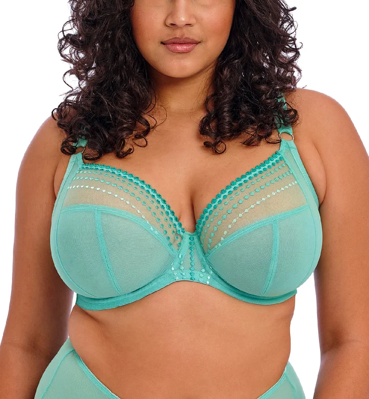 Sleep bras for a gentle and supportive fit during rest​ Elomi Matilda Banded Plunge Underwire Bra (8900) - Jade