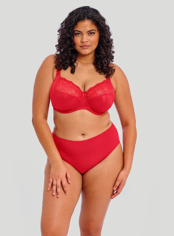 bralette with underwire for added supportElomi: Morgan Underwired Banded Bra Haute Red bralette with underwire for added supportElomi: Morgan Underwired Banded Bra Haute Red