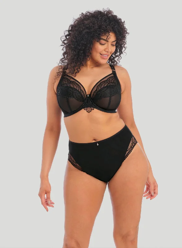 full cup bras for complete coverageElomi: Priya Underwire Plunge Bra Black