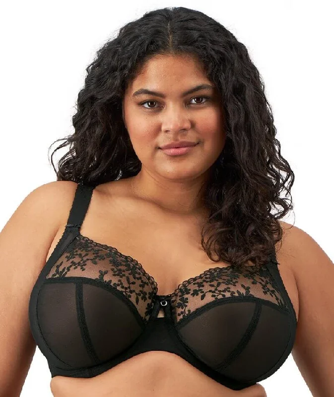 moisture wicking sports bras for sweaty workoutsElomi Zarla Underwire Bra - Black