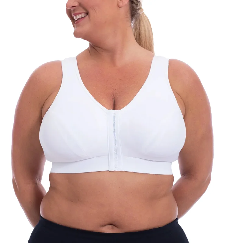 Bra with a shiny finish for a glamorous effect​ Enell LITE Sports Bra (101) - White