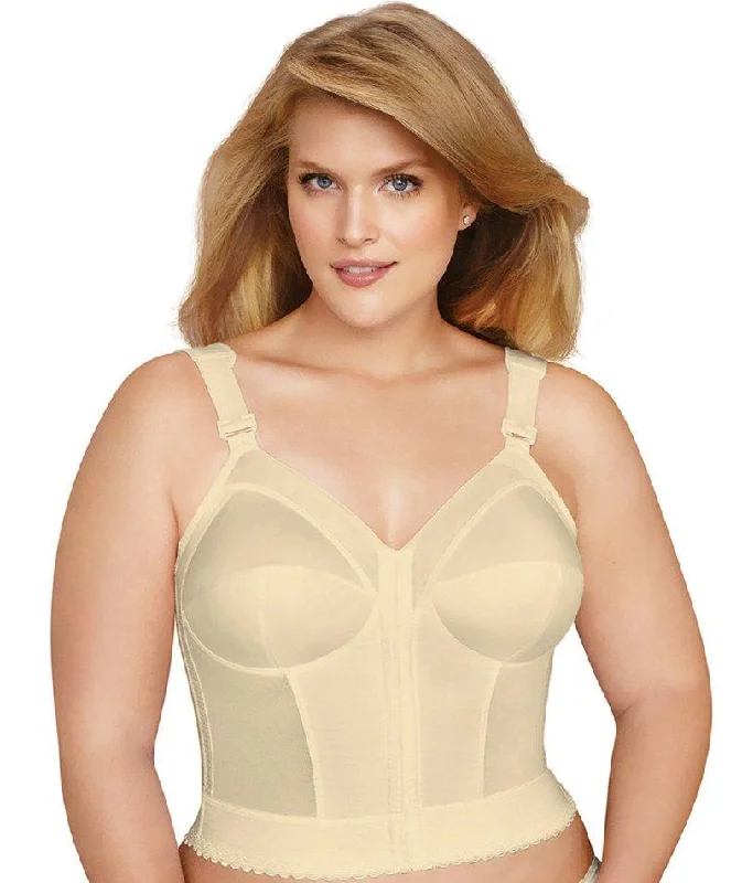 plus size bras with good supportExquisite Form Fully Front Close Longline Posture Wire-Free Bra - Beige plus size bras with good supportExquisite Form Fully Front Close Longline Posture Wire-Free Bra - Beige