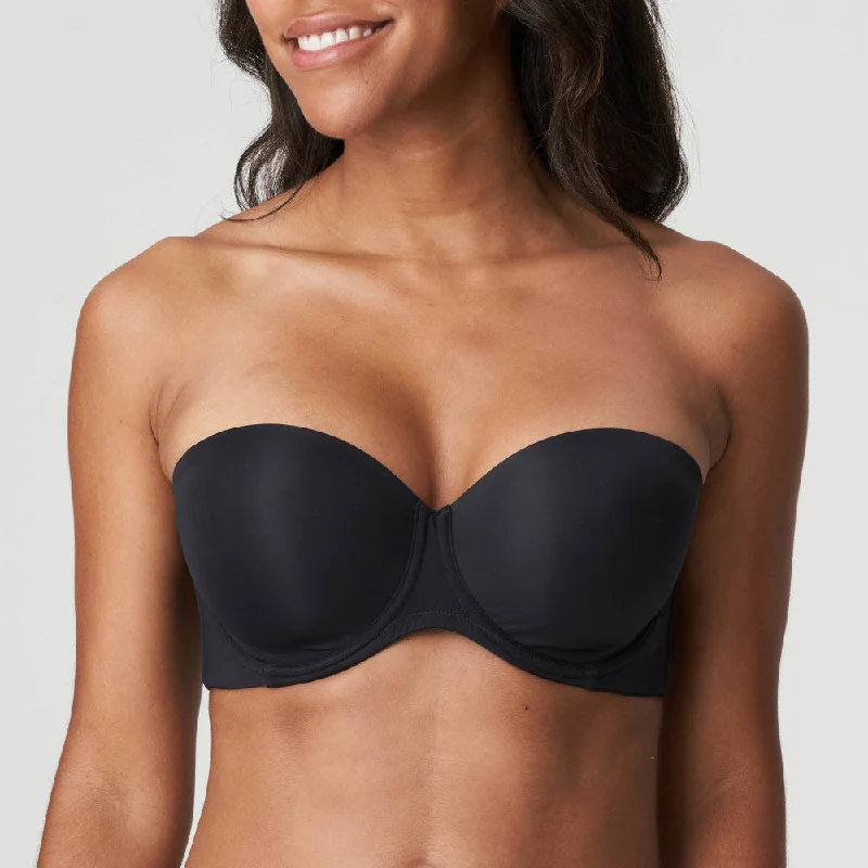 Bra with a mesh panel for added breathability​ Figuras Smooth STRAPLESS Bra C-G
