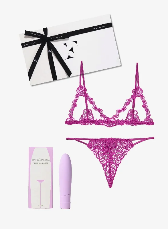 Bra with a seamless cup for a smooth silhouette​ Fleur Guipure Gift Set
