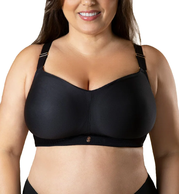 Bra with anti - bacterial properties for a hygienic fit​ Freedom Molded Wireless Sports Bra (FREEDOMSPORT) - Black