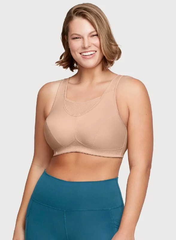 bralette with underwire for added supportGlamorise: Glamorise Sport Cami Bra Cafe