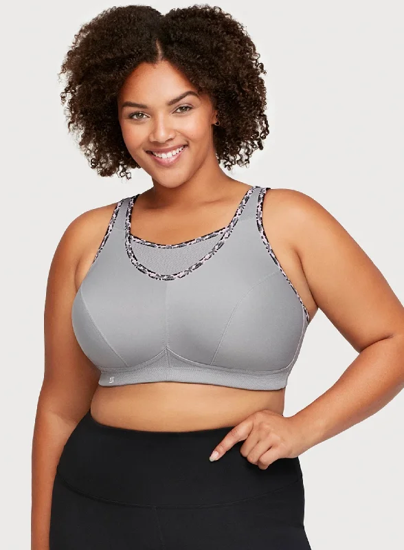 strapless lace bras for formal eventsGlamorise: Glamorise Sport Cami Bra Soft Grey