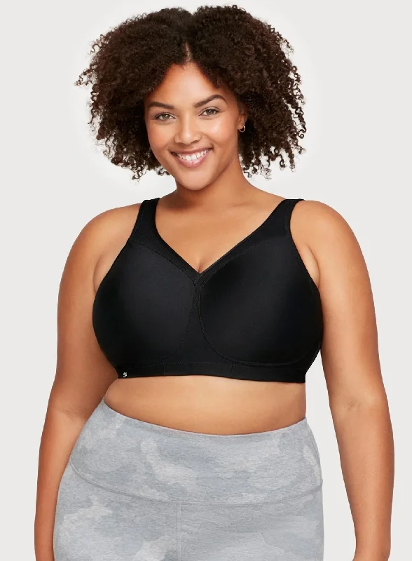 plunge bras for low cut topsGlamorise: Magic Lift Full Figure Sports Bra Black