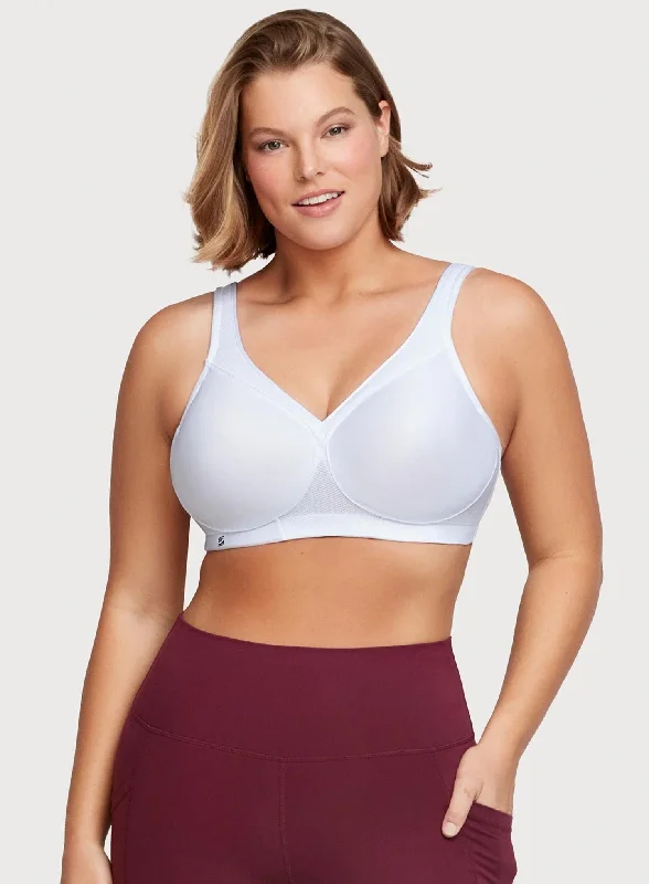 plunge t - shirt bras for a sleek appearanceGlamorise: Magic Lift Full Figure Sports Bra White plunge t - shirt bras for a sleek appearanceGlamorise: Magic Lift Full Figure Sports Bra White