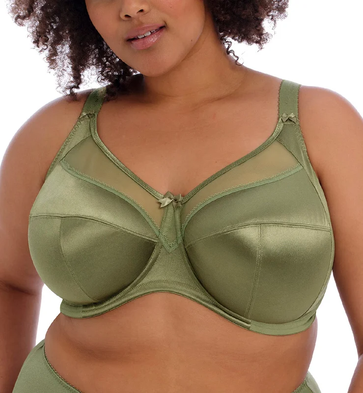 Bra with a wireless memory foam cup for ultimate comfort​ Goddess Keira Support Underwire Bra (6090) - Olive