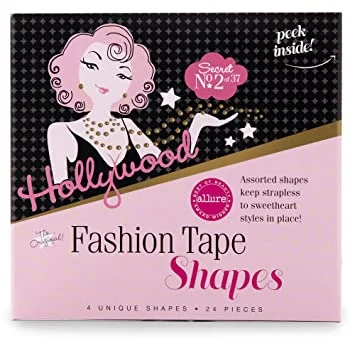 Full - cup bras providing maximum coverage and support​ Hollywood Fashion Tape- Shapes, 24 Pieces