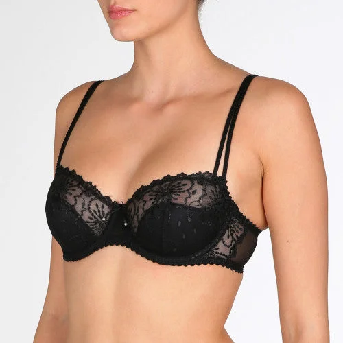 Bra with a plus - size cup for fuller figures​ Jane Half Formed Cup Balconnet Bra A-E