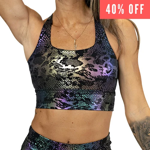 convertible sports bras for versatile useLongline Bra | Glisten Here | Black
