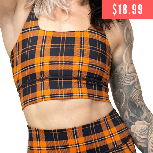 strapless lace bras for formal eventsLongline Bra | Pumpkin Patch Plaid